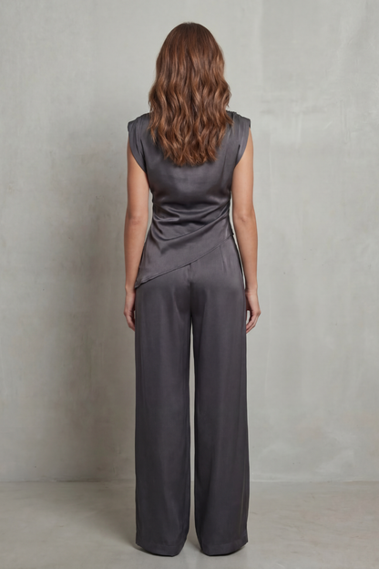 Selora – Draped waist detail – Casual elegance set