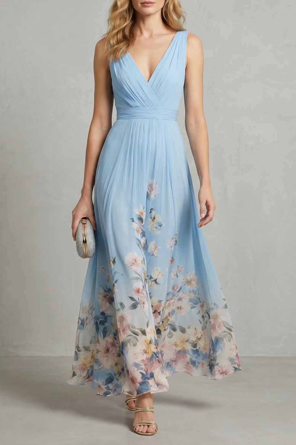 Serelisse – Romantic floral ombre – Maxi dress