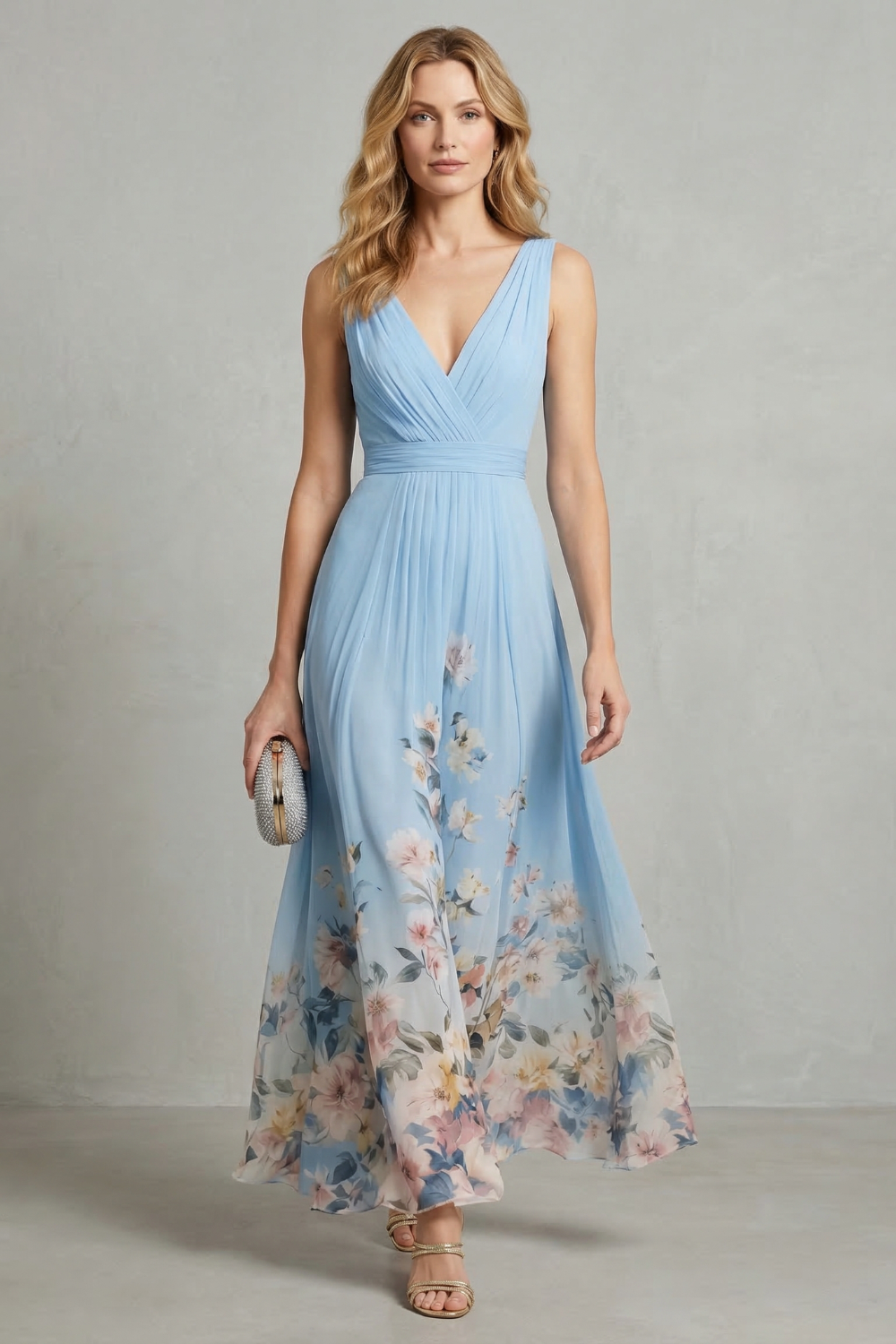 Serelisse – Romantic floral ombre – Maxi dress
