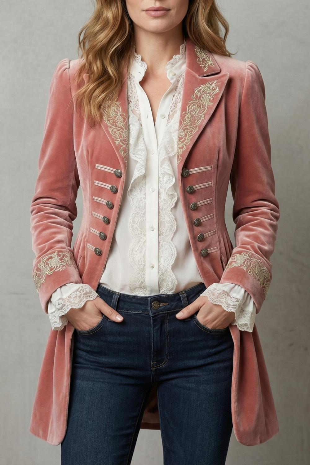 Valerique – Embroidered vintage silhouette – Long coat
