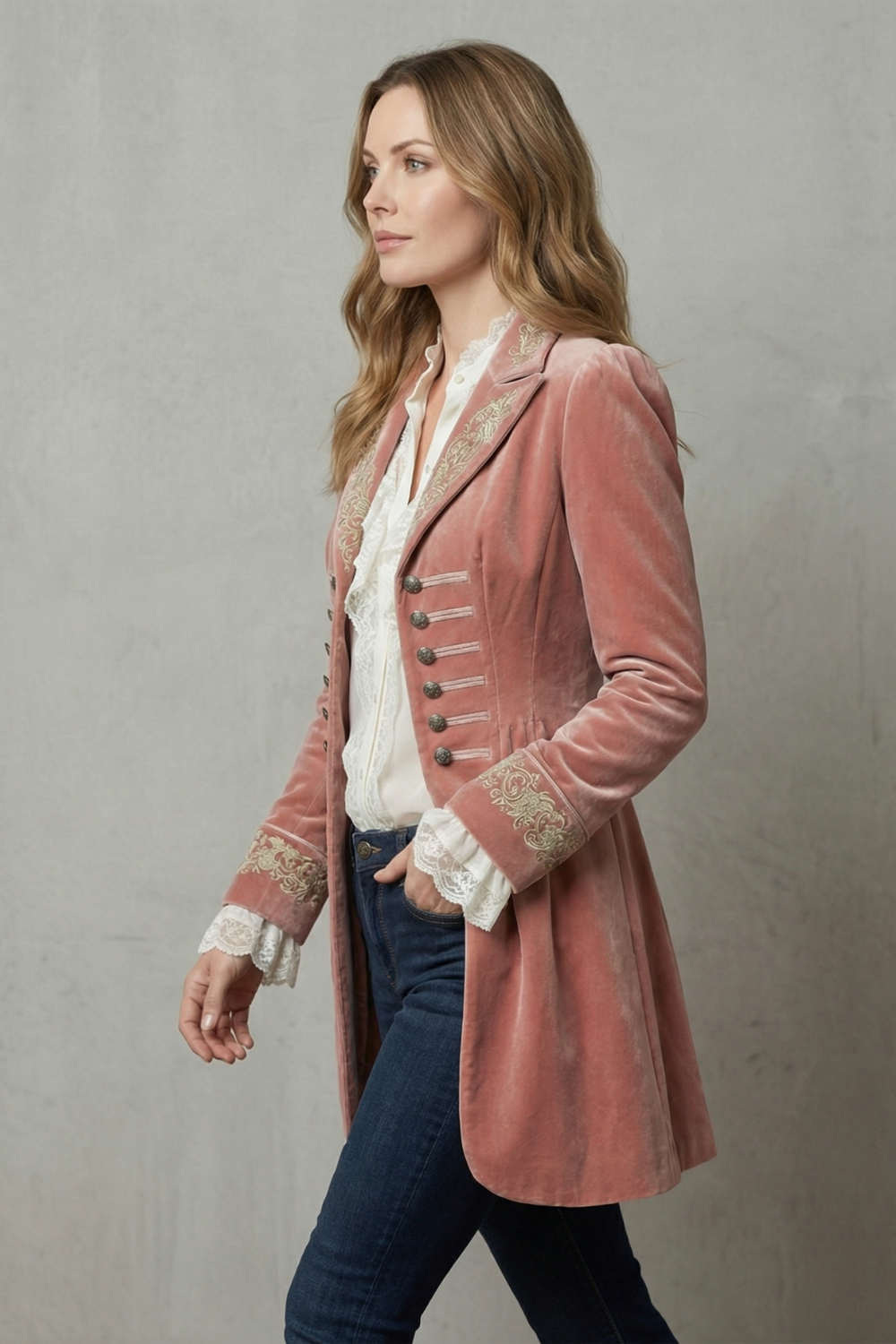 Valerique – Embroidered vintage silhouette – Long coat