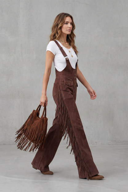 Valnera – Western fringe detail – Flared overalls