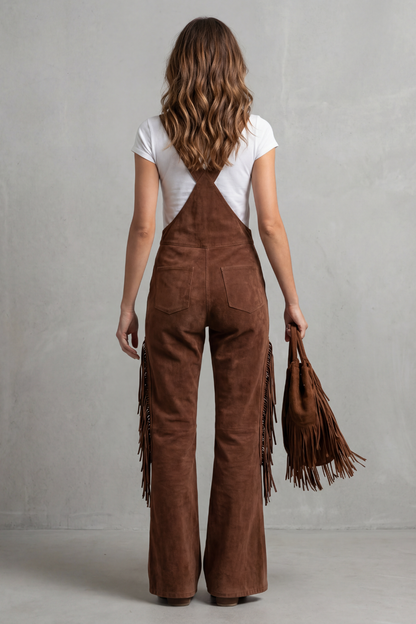 Valnera – Western fringe detail – Flared overalls