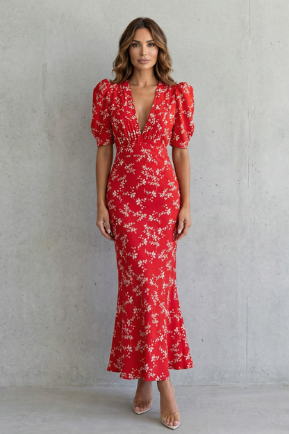 Velmora – Romantic floral elegance – Maxi dress