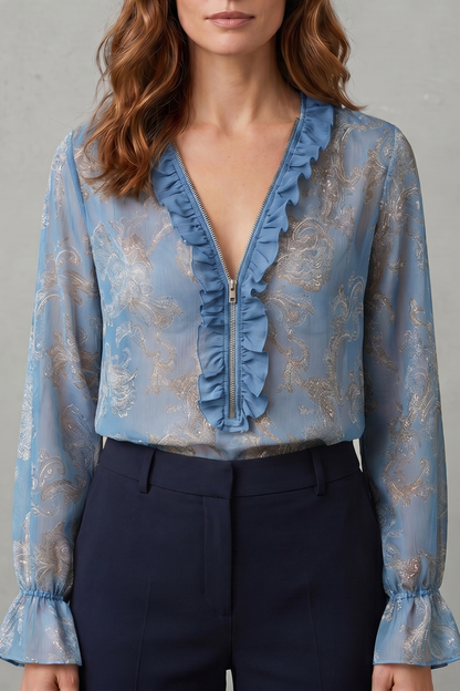 Veloura – Paisley romance allure – Chiffon blouse