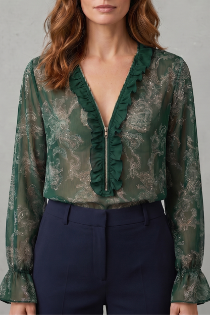 Veloura – Paisley romance allure – Chiffon blouse