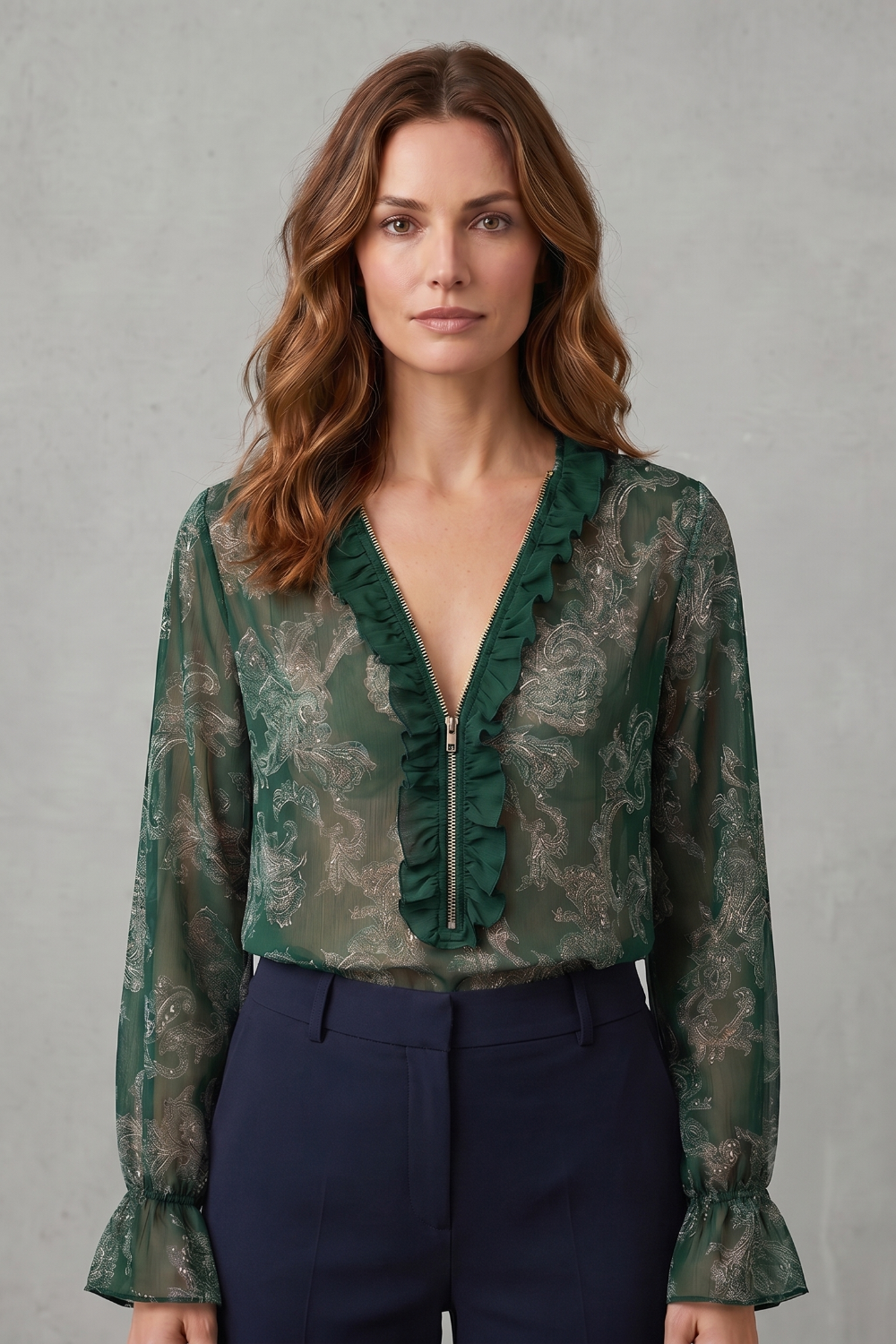 Veloura – Paisley romance allure – Chiffon blouse