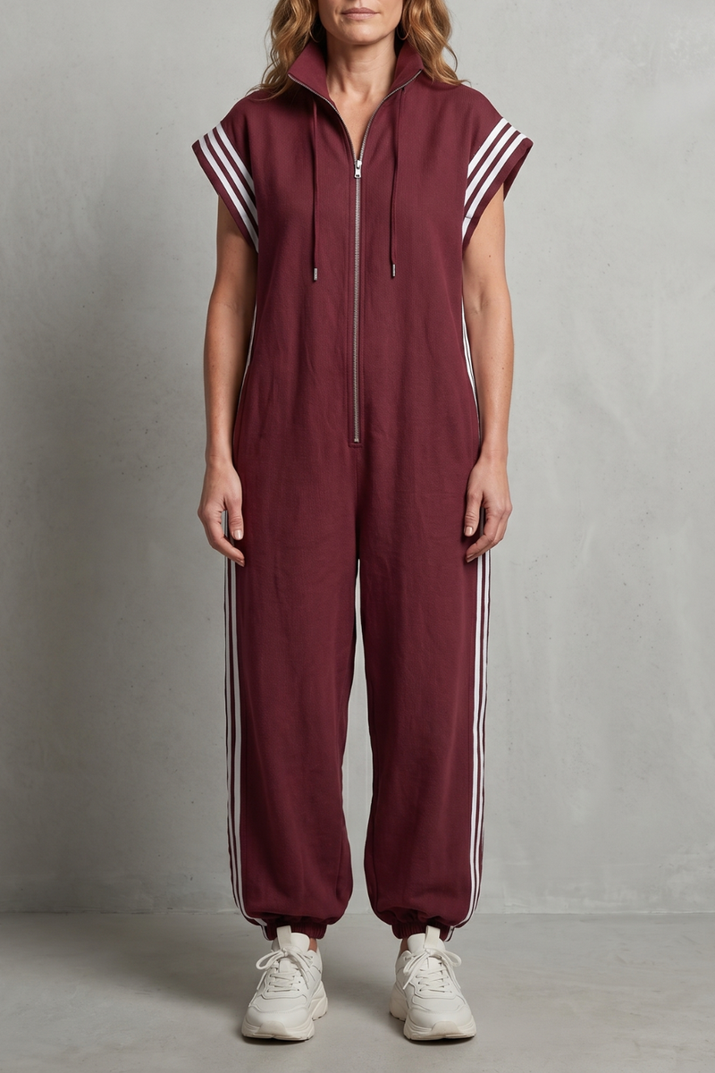 Veloura – Sporty stripe detail – Jumpsuit