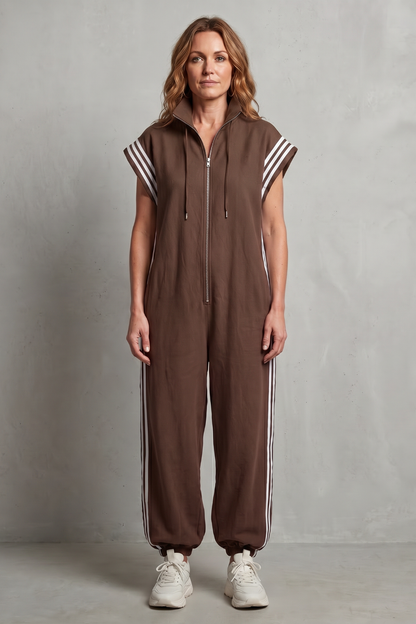 Veloura – Sporty stripe detail – Jumpsuit