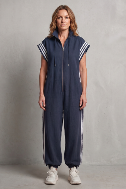 Veloura – Sporty stripe detail – Jumpsuit