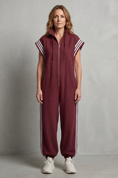 Veloura – Sporty stripe detail – Jumpsuit