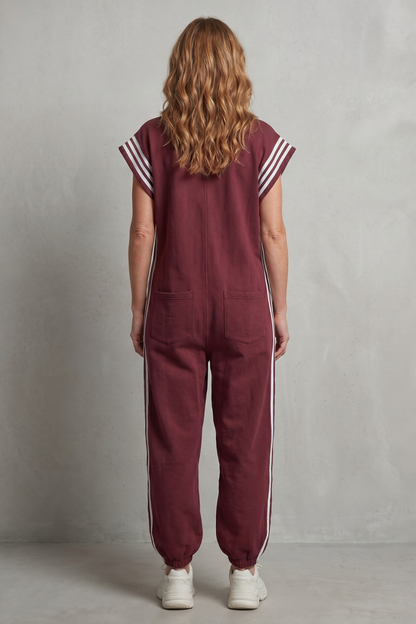 Veloura – Sporty stripe detail – Jumpsuit