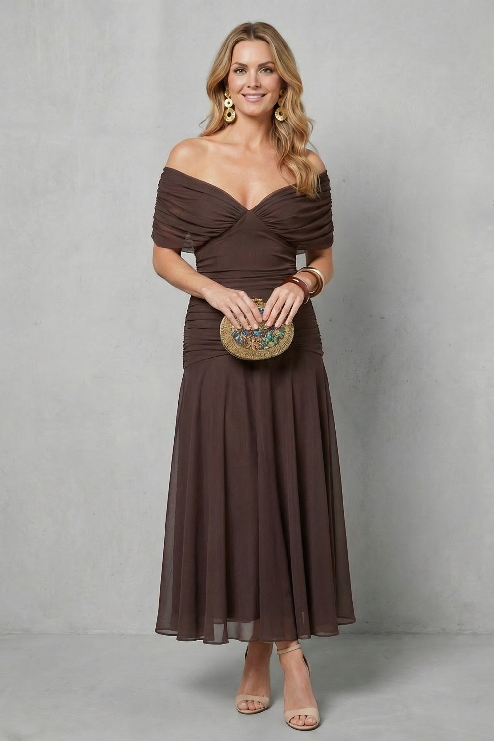 Verdelisse – Draped floral flow – Maxi dress