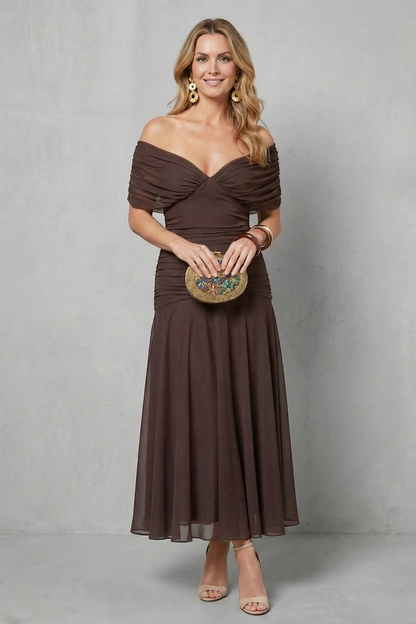 Verdelisse – Draped floral flow – Maxi dress