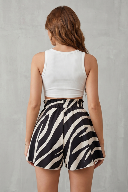 Zéphira – Abstract print flow – Skort shorts